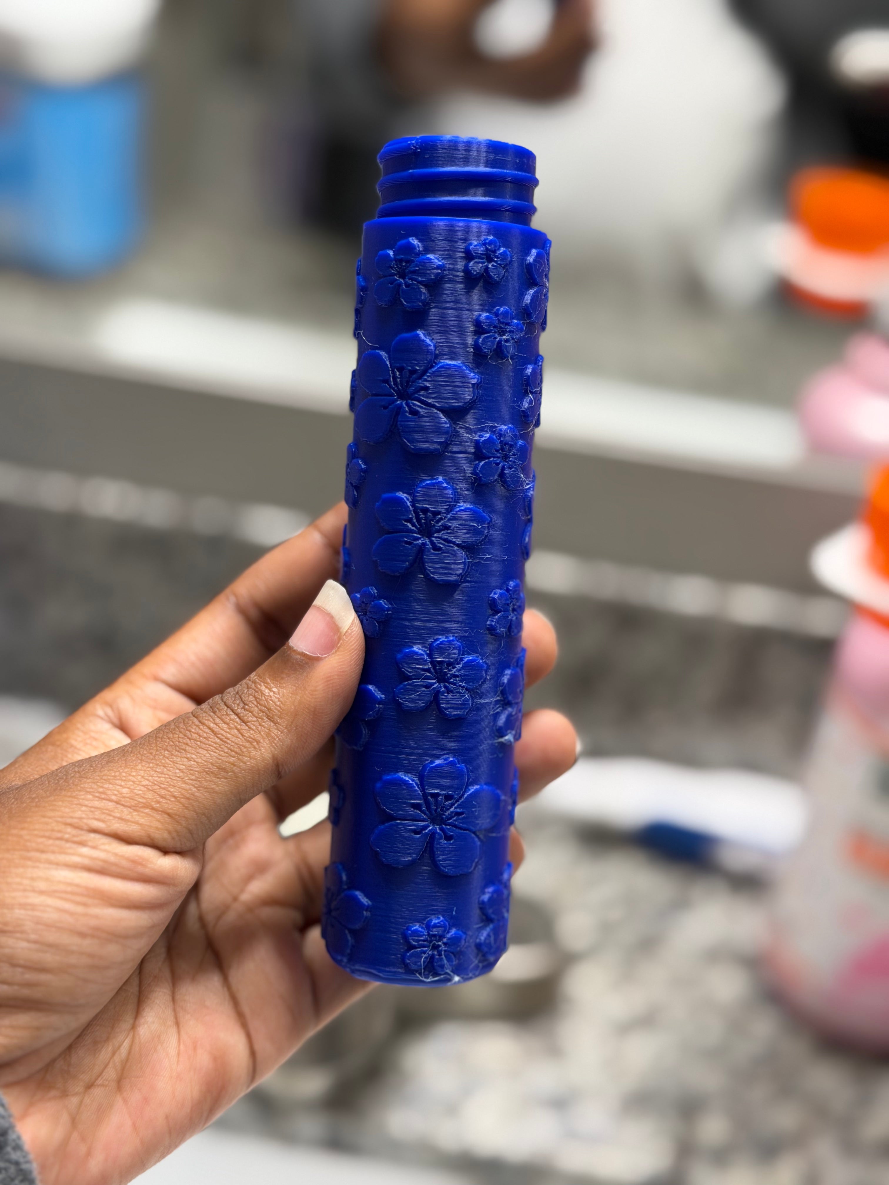 Floral Toothbrush Travel Case | 3D Printed Toothbrush Holder