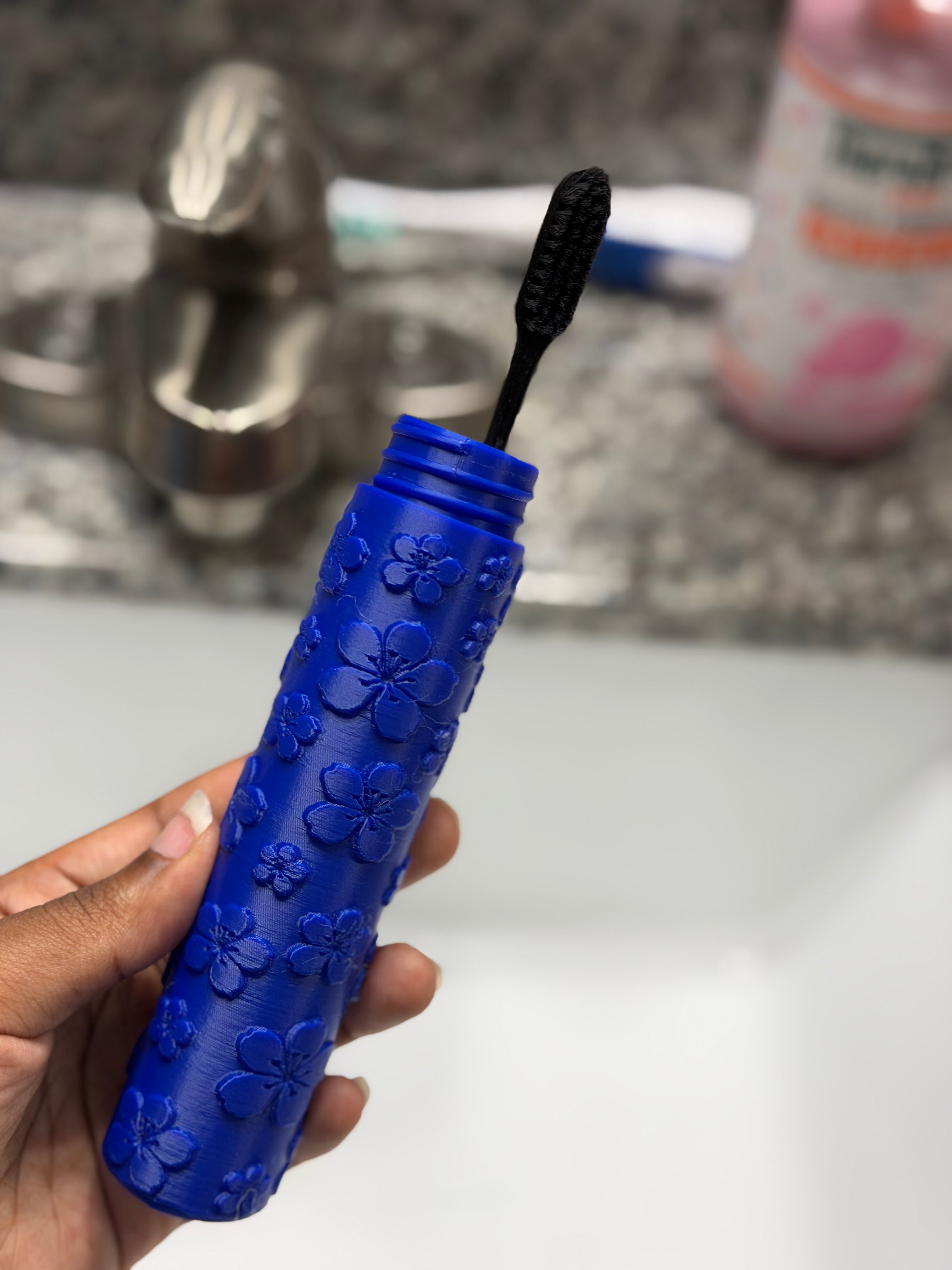 Floral Toothbrush Travel Case | 3D Printed Toothbrush Holder