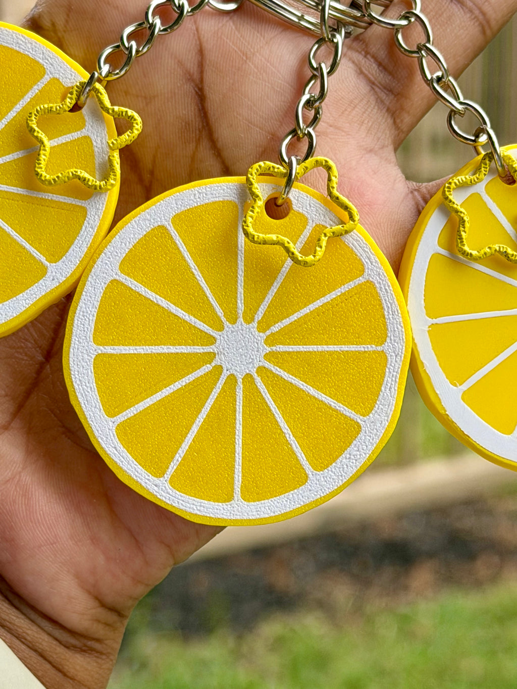 Lemon Slice Keychain