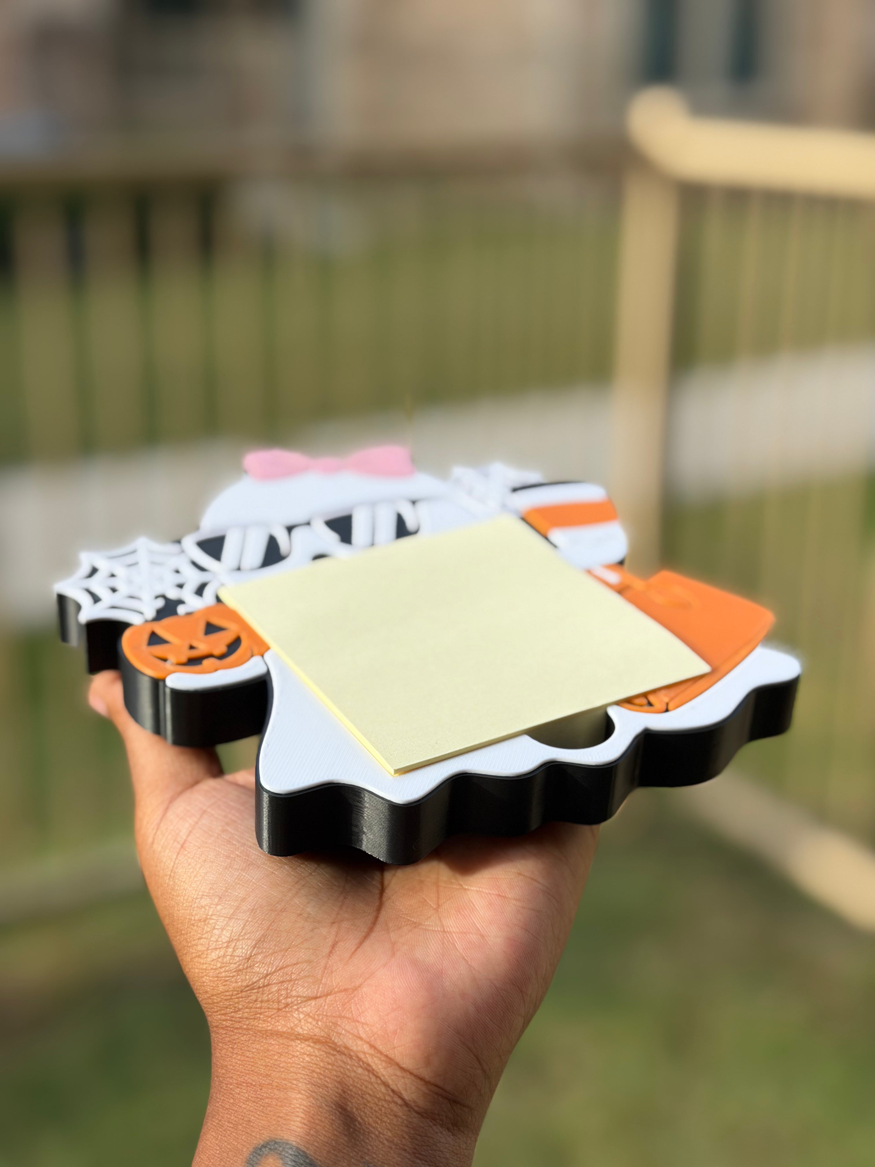 👻 Spooky Cute Ghost Sticky Note Holder