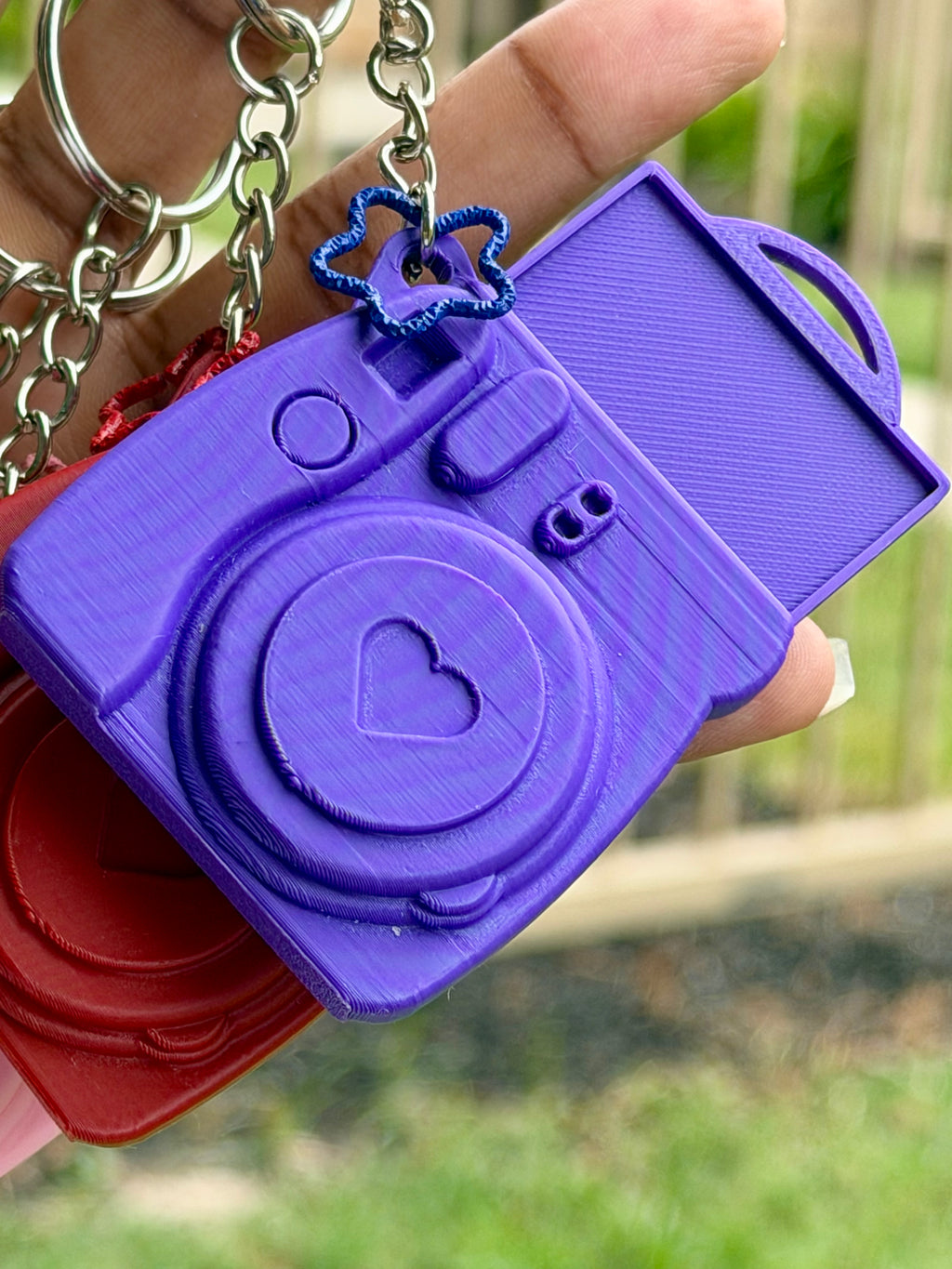 Retro Camera Keychain - Please list color in box (standard colors)