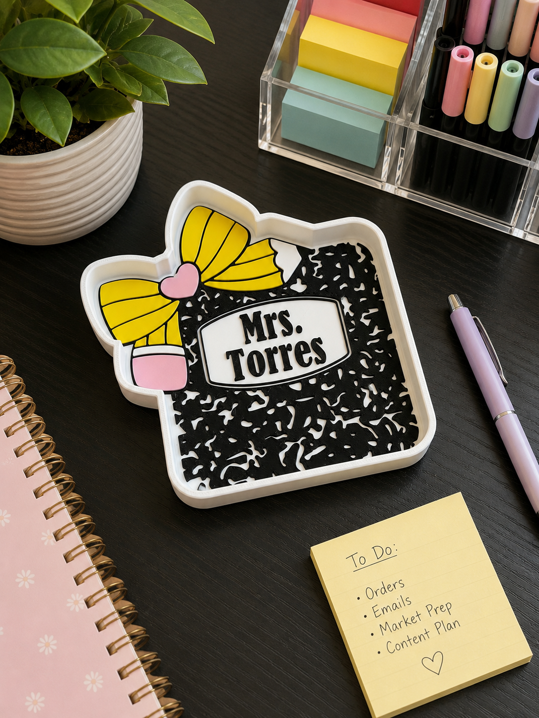 Personalized Teacher Desk Gift Set